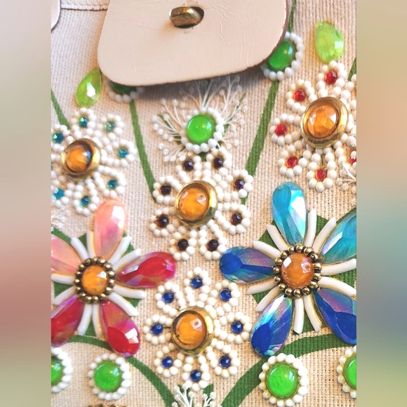 60s ENID COLLINS Summer Bokay Iconic Collector EC Texas Gems Purse Hand Bag EUVC - Picture 14 of 16